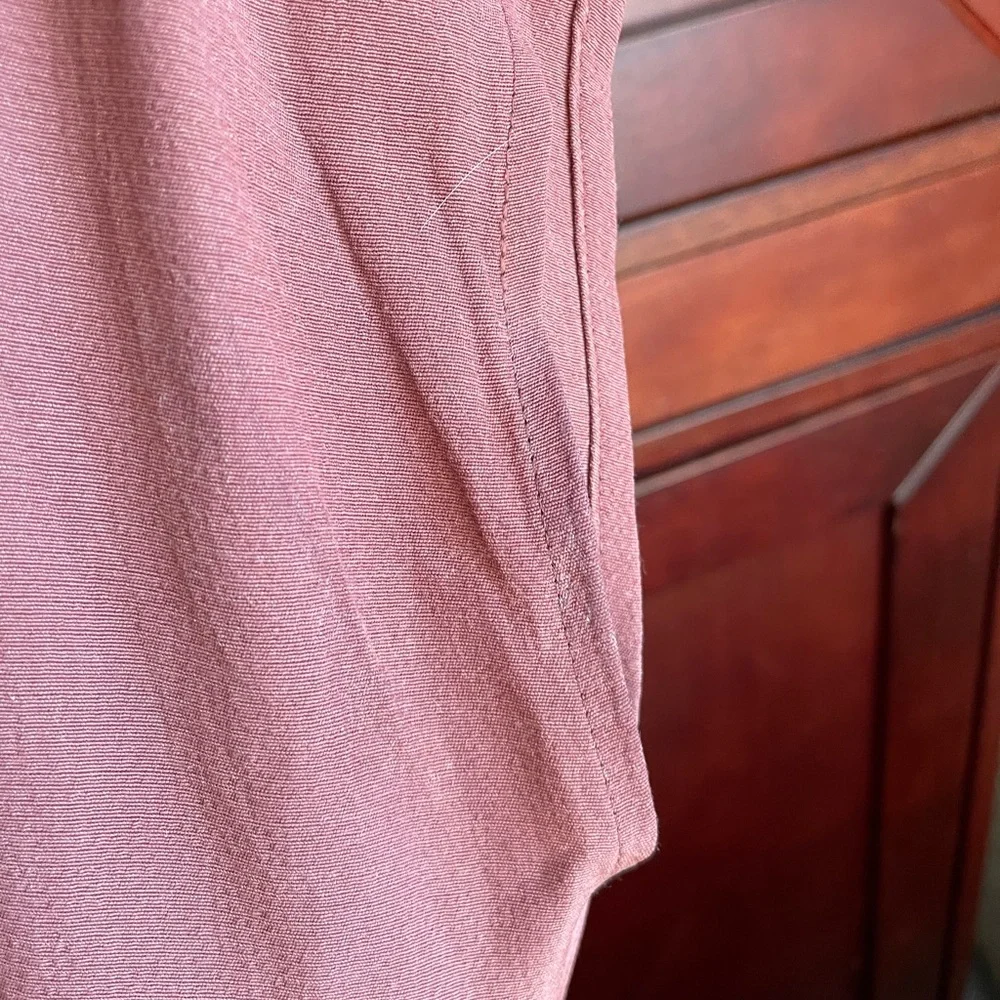 Eileen Fisher Rust Cropped Surplice Jumpsuit
